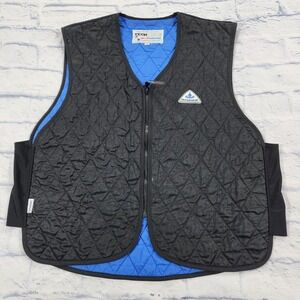 Techniche International Hyperkewl 6529 Black Blue SIZE XL Nylon Cooling Vest